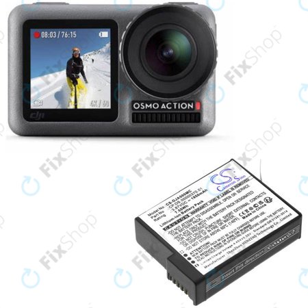 Μπαταρία για DJI Osmo Action 5, 1950mAh, Li-Ion, 3.87V, CP.OS.00000370.01, HQ