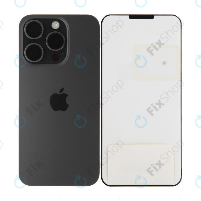 Πίσω Κάλυμμα Γυαλί για iPhone 15 Pro | Black Titanium | 661-35700 | Genuine Apple