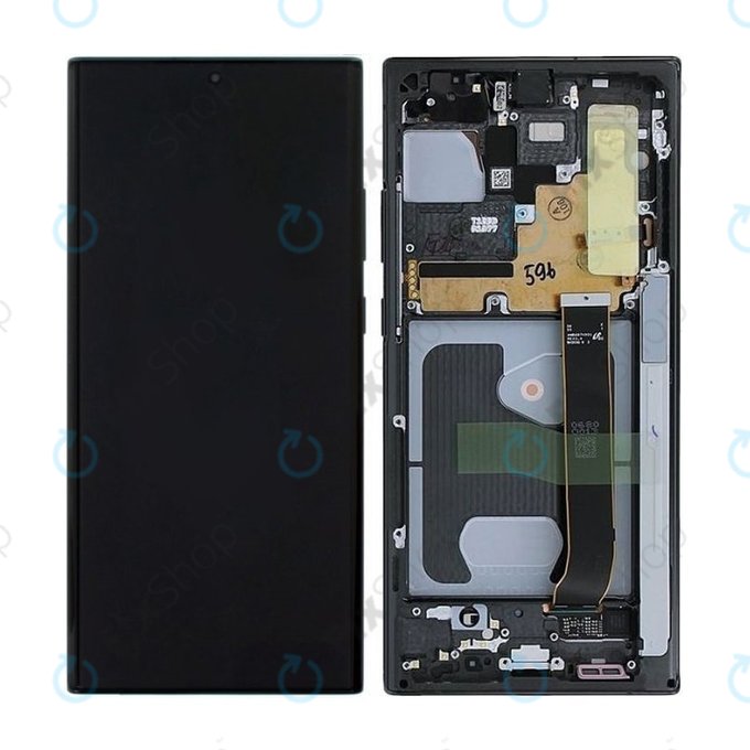 Συγκρότημα οθόνης για Samsung Note 20 Ultra, N986B, GH82-23596A, GH82-31461A, GH82-23621A, GH82-23622A, GH82-23597A, GH82-31454A, Mystic Black, Service Pack