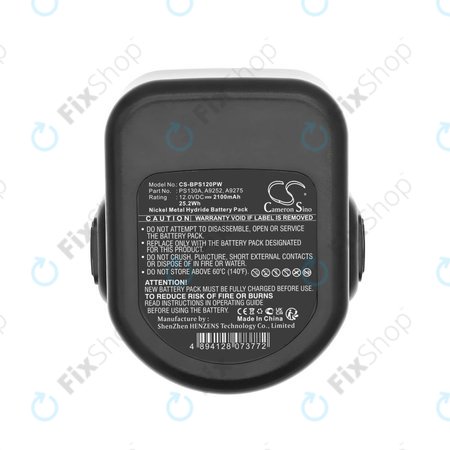 Μπαταρία για Black & Decker Cd1202, 2100mAh, Ni-MH, 12V, PS130A, HQ