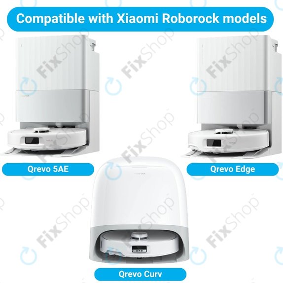 Σετ ανταλλακτικών για Xiaomi Roborock Qrevo, Qrevo Curv, Qrevo Edge, Qrevo 5AE (1x Κύρια βούρτσα, 2x Φίλτρο, 2x Πλαϊνή Βούρτσα, 4x Πανί Σφουγγαρίστρας, 2x Σακούλα σκόνης)