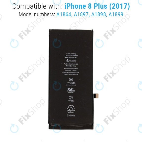 Μπαταρία για iPhone 8 Plus, 2691mAh