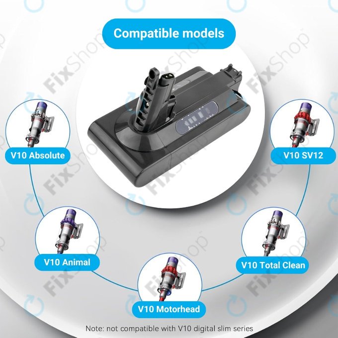 Μπαταρία για Dyson V10, 969352-02, SV12, 206340, 25.2V, 2500mAh, HQ