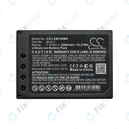 Μπαταρία για Olympus OM SYSTEM OM-1, OM-1 Mirrorless, 2260mAh, Li-Ion, 7.2V, BLX-1, HQ