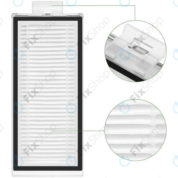 Σετ ανταλλακτικών για Xiaomi Roborock Q7+, Q7 Max, Q7 Max+ (1x Κύρια βούρτσα, 2x Φίλτρο, 2x Πλαϊνή Βούρτσα – λευκή, 2x Πανί Σφουγγαρίστρας, 2x Σακούλα σκόνης)