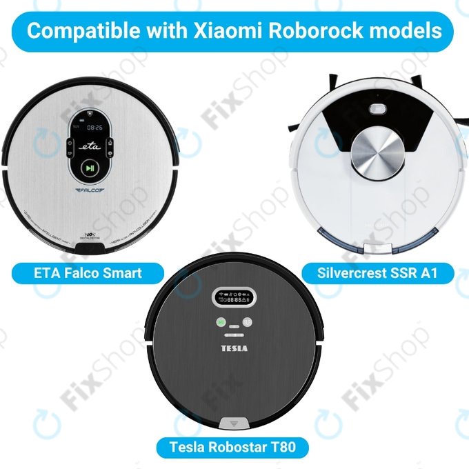 Σετ ανταλλακτικών για ETA Falco Smart, Silvercrest SSR A1 SSR AL1, Tesla Robostar T83 (2x Κύρια βούρτσα, 4x Φίλτρο, 8x Πλαϊνή Βούρτσα, 4x Πανί Σφουγγαρίστρας)
