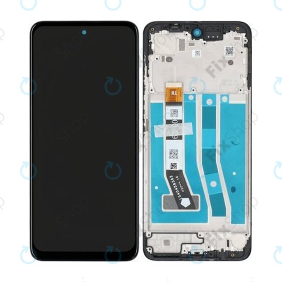 Συγκρότημα οθόνης για Motorola Moto G54, XT2343, Μαύρο, Black, Service Pack