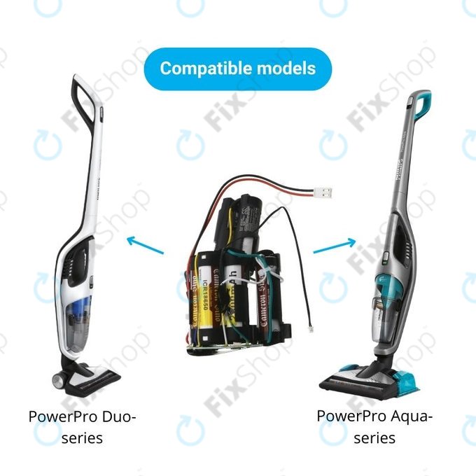 Μπαταρία για Philips PowerPro Aqua FC6408, FC6409, Duo FC6171, FC6172, 300003446961, 69-2008-009-211, 69-2008-009-201, 25.2V, 2000mAh, HQ