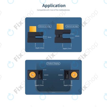 Πλαστική Σφιγκτήρας με Γέμιση Καουτσούκ - Εύρος 12mm (4τμχ) για QianLi iClamp 2.0