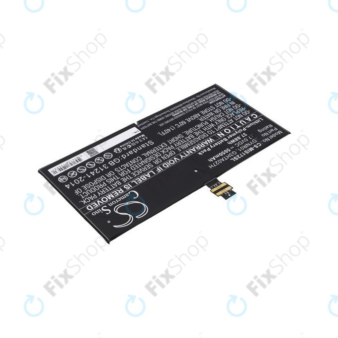 Μπαταρία για Microsoft Surface Pro 4, 5050mAh, Li-Pol, 7.5V, DYNR01, HQ