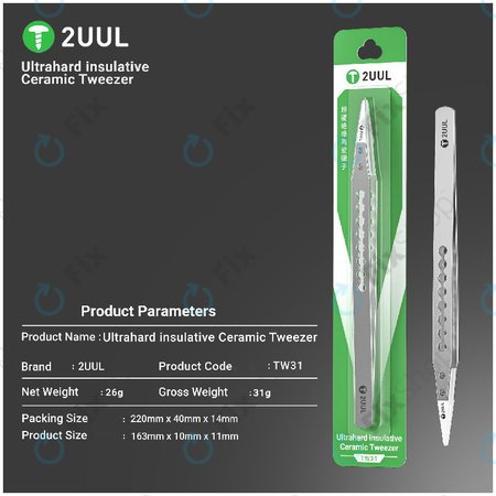 Πινέτα ακριβείας, κεραμική μόνωση, 2UUL TW31