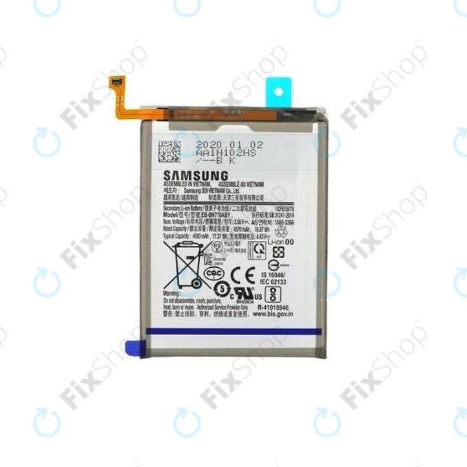 Μπαταρία για Samsung Note 10 Lite N770F, GH82-22054A, EB-BN770ABY, 4500mAh, Service Pack