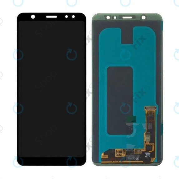Οθόνη με οθόνη αφής για Samsung A6 Plus, A605F (2018), GH97-21878A, GH97-21907A, Black, Service Pack