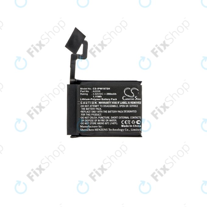 Μπαταρία για Apple Watch 4 44 mm, 290mAh, Li-Pol, 3.82 V, A2059, HQ