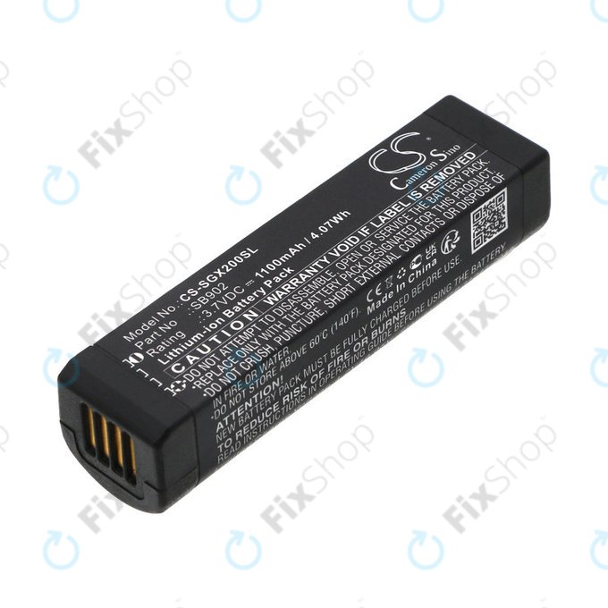 Μπαταρία για Shure GLXD1, 2, MXW2, 1100mAh, Li-Ion, 3.7V, SB902, HQ