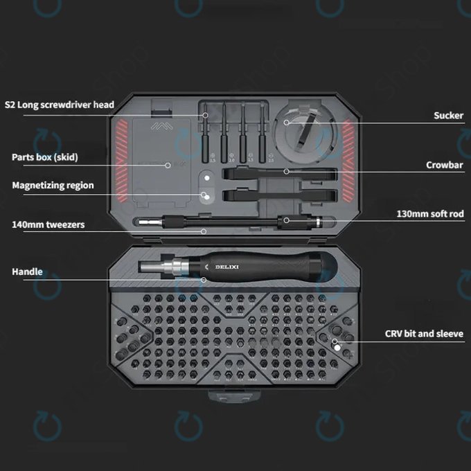 Σετ Κατσαβιδιών 145-σε-1 | Xiaomi DELIXI