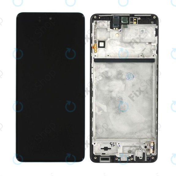 Συγκρότημα οθόνης για Samsung M51, M515F, GH82-23568A, GH82-24168A, GH82-24166A, Celestial Black, Service Pack