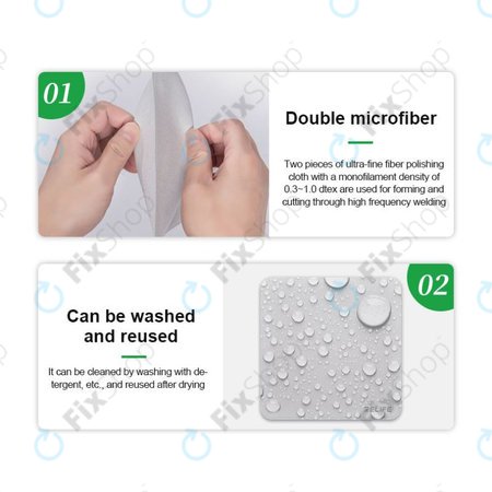 Πανί Γυαλίσματος Μικροϊνών Διπλής Στρώσης για Relife RL-045C