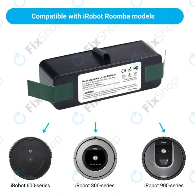 Battery για iRobot Roomba 600 | 800 | 900-series | 4502233 | 4374392 | 2130LI | 14.8V | 5800mAh