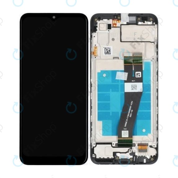 Συγκρότημα οθόνης για Samsung A03, A035G, GH81-21626A, Black, Service Pack