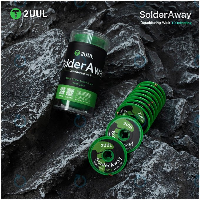 Φιτίλι αποκόλλησης υψηλής πυκνότητας, 2UUL DW11, 10 ρολά/κουτί