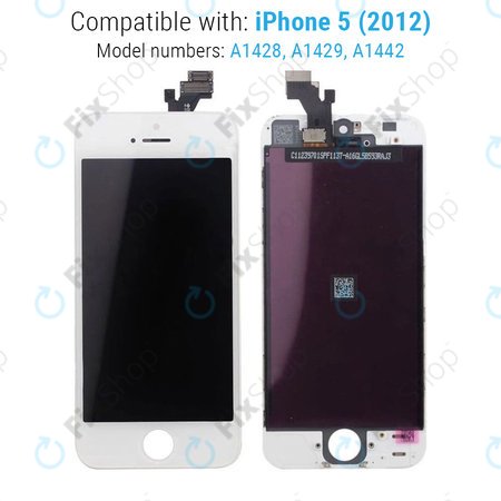 LCD Display Assembly για iPhone 5 | Λευκό, White | Aftermarket
