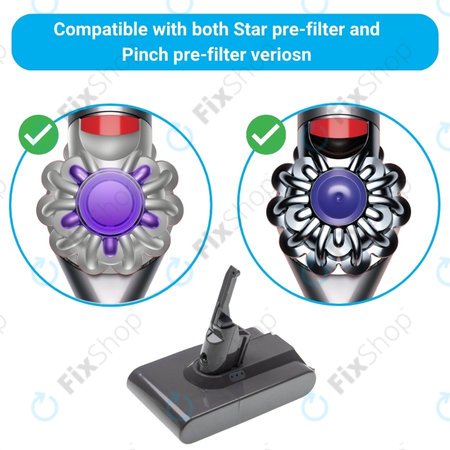 Μπαταρία για Dyson V8, 215681, PM8-US-HFB1497A, 21.6V, 2000mAh