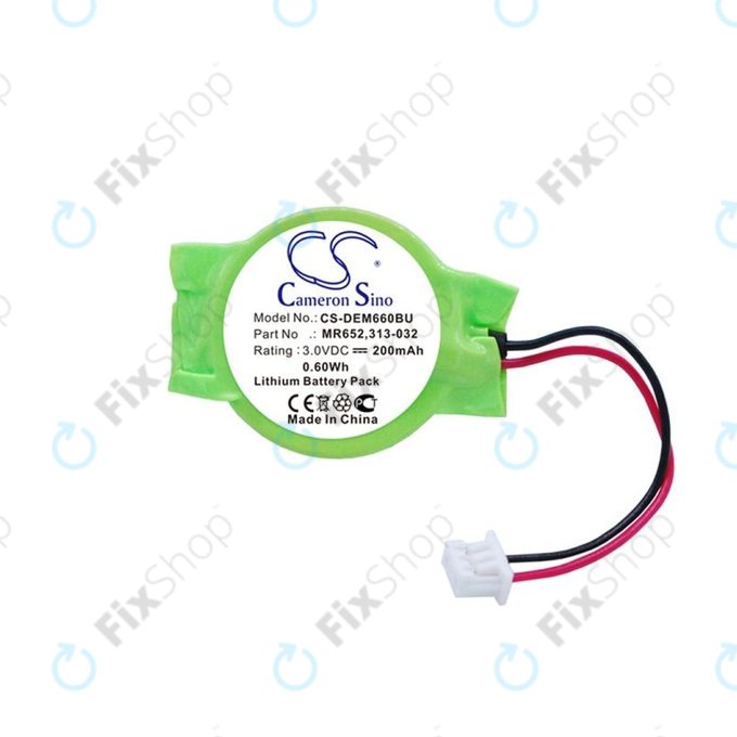 Εφεδρική μπαταρία για Dell Latitude E6320, 200mAh, Lithium, 3V, 077-A00, HQ