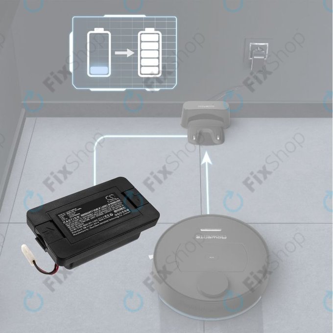 Μπαταρία για Rowenta Explorer-series, Smart Force Essential-series, Tefal Explorer-series, RS-RT900866, 14.4V, 2600mAh, HQ