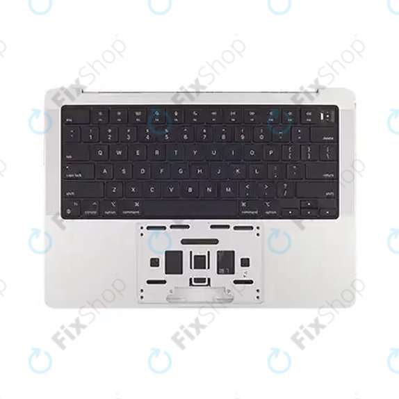 Άνω πλαίσιο πληκτρολογίου για MacBook Pro 14", A2918 (Late 2023, με πληκτρολόγιο US και μπαταρία, Silver, 661-35709, Genuine Apple