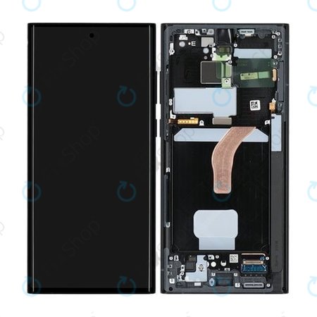 LCD Display Assembly για Samsung S22 Ultra | S908B | GH82-27488E | GH82-27489E | Graphite | Service Pack