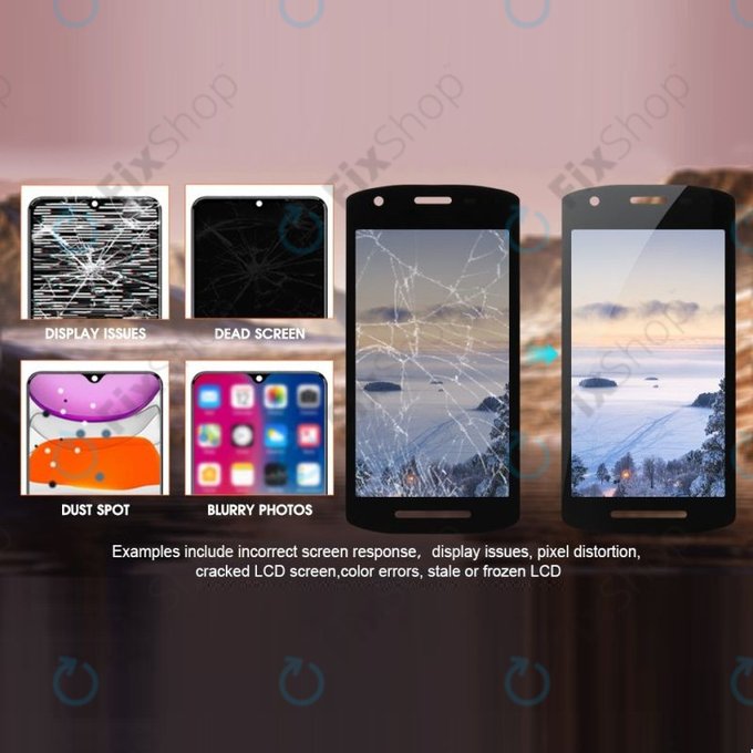 LCD Display με Touch Screen (με τρύπα) για Zebra TC21 | TC26