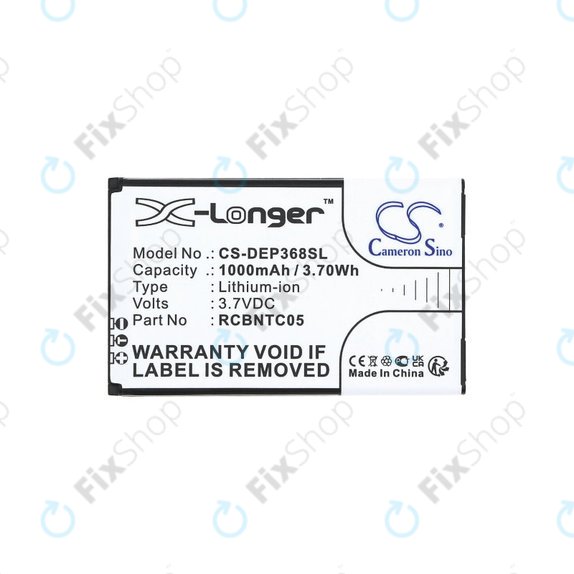 Μπαταρία για Doro Primo 368, 1000mAh, Li-Ion, 3.7V, RCBNTC05, HQ