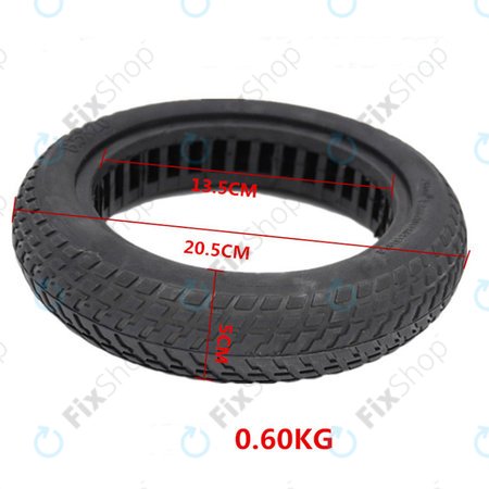 Ανθεκτικό Συμπαγές Ελαστικό χωρίς Σωλήνα για Xiaomi Mi Electric Scooter 1S | 2 M365 | Essential | Pro | Pro 2 | Μαύρο | Black