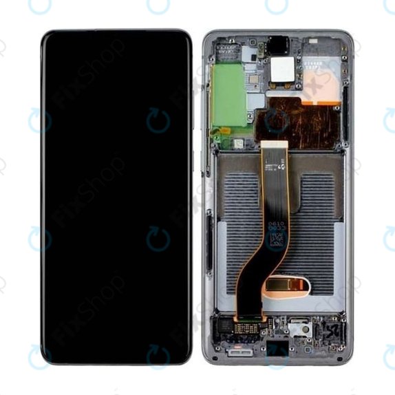 Συγκρότημα οθόνης για Samsung S20 Plus, G985F, GH82-22134E, GH82-22145E, Cosmic Gray, Service Pack