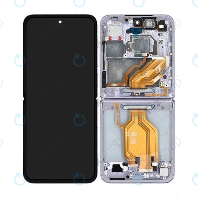 LCD Display Assembly για Xiaomi Mix Flip 2405CPX3DC | 560003000N800 | Μωβ, Purple | Genuine Service Pack
