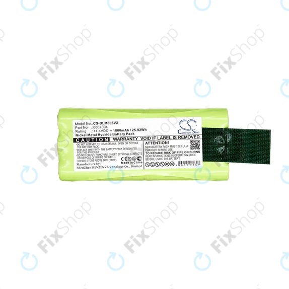 Μπαταρία για Dirt Devil Libero M606, M606-1, M606-2, M606-3, M606-4, M607, M612, 0607004, 0612014, 14.4V, 1800mAh, HQ