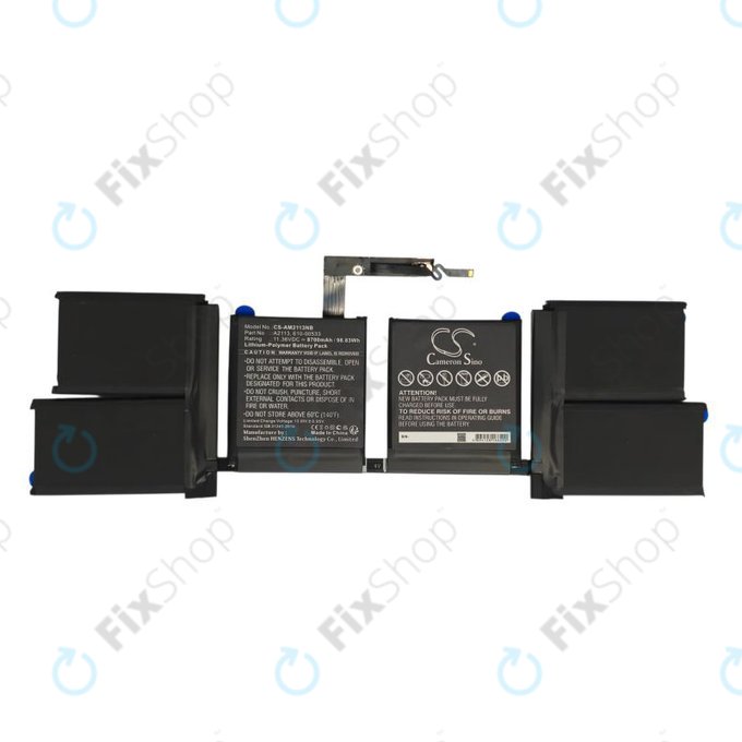 Μπαταρία για MacBook Pro 16", 2019, A2141, A2113, 8700mAh, HQ