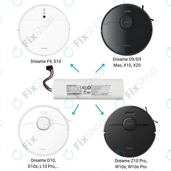 Μπαταρία για Xiaomi Dreame-series, P1904-4S2P-MM Li-Ion 14.4V 5200mAh