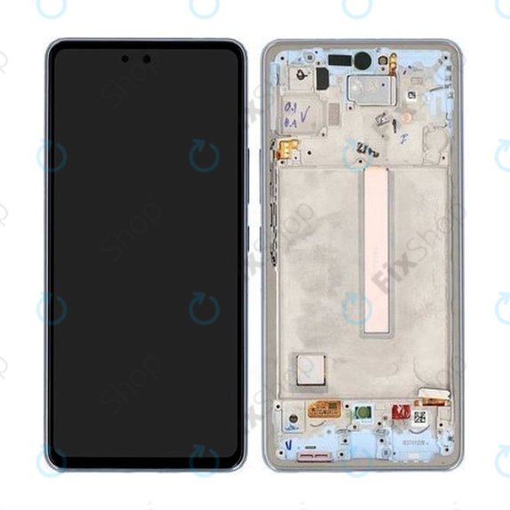 Συγκρότημα οθόνης για Samsung A53 5G, A536B, GH82-28024C, GH82-28025C, Awesome Blue, Service Pack