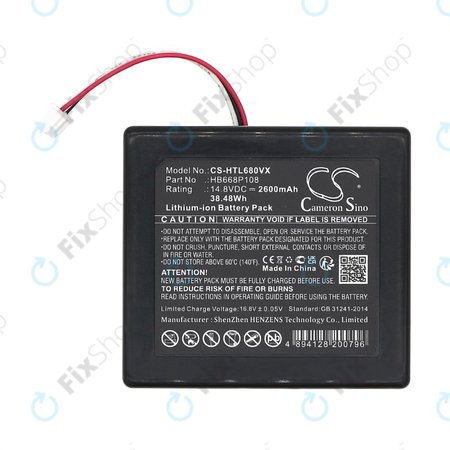 Μπαταρία για Hobot Legee 668, Legee 669, 2600mAh, Li-Ion, 14.8V, HB668P108, HQ
