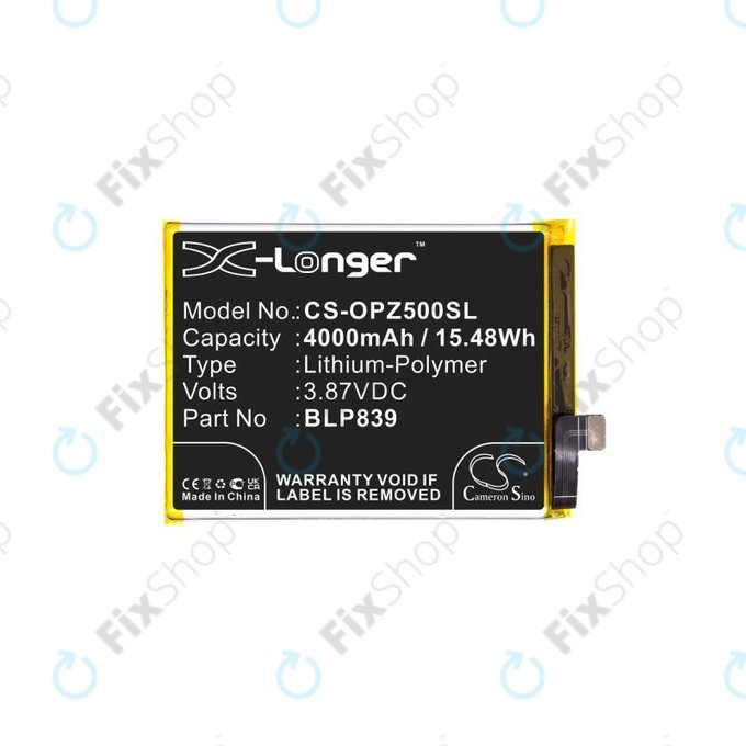 Μπαταρία για Oppo Reno 5 Z 5G CPH2211, BLP839, 4000mAh, HQ