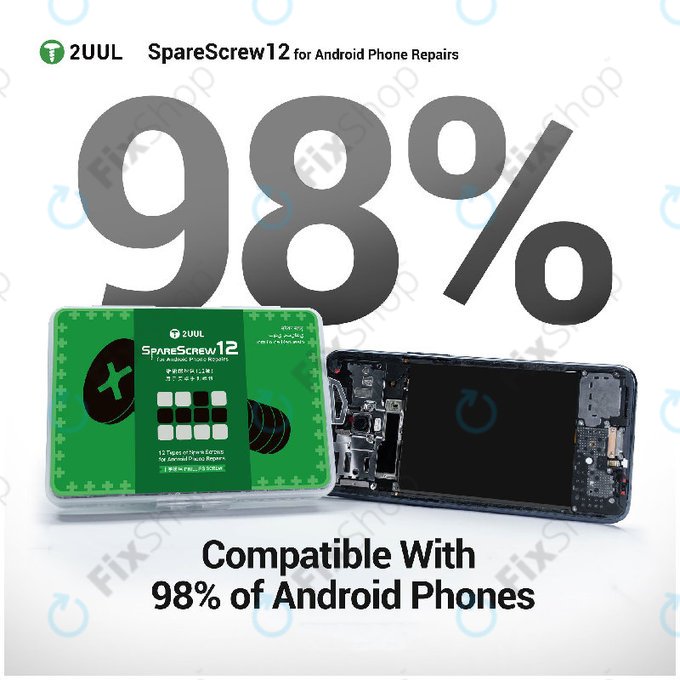 Σετ βιδών Phillips για επισκευή Android, 2UUL SC12, 1200τμχ/πακέτο