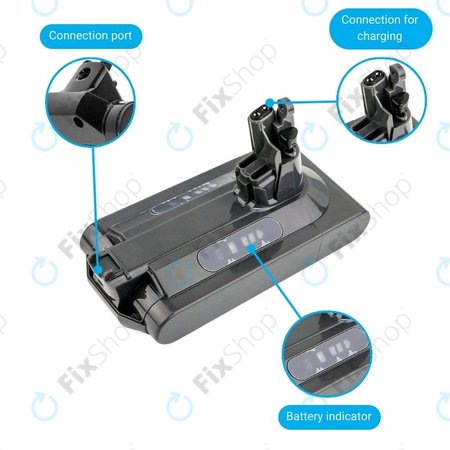 Μπαταρία για Dyson V10, 969352-02, SV12, 206340, 25.2V, 2500mAh, HQ