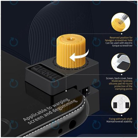 Πλαστική Σφιγκτήρας με Γέμιση Καουτσούκ - Εύρος 12mm (4τμχ) για QianLi iClamp 2.0