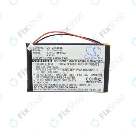 Μπαταρία για Garmin Nüvi 660, 660 FM, 1150mAh, Li-Pol, 3.7V, 361-00019-02, HQ