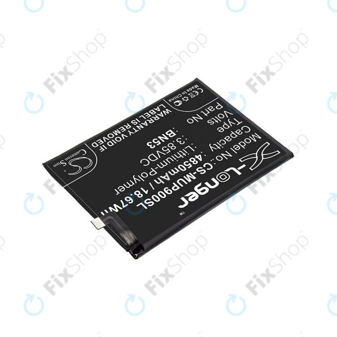 Μπαταρία για Xiaomi Redmi Note 9 Pro, 4850mAh, Li-Pol, 3.85 V, BN53, HQ