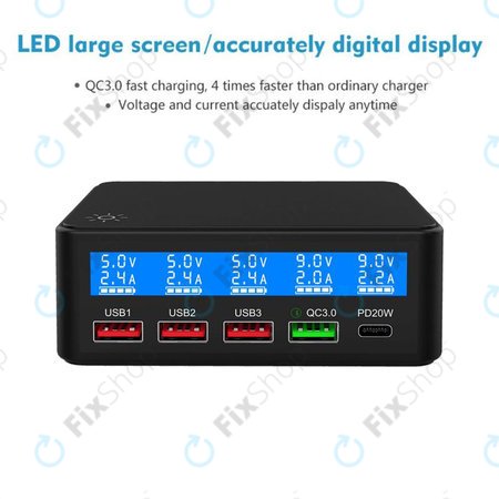 Σταθμός Φόρτισης USB με USB 3.0 & USB-C για FixPremium