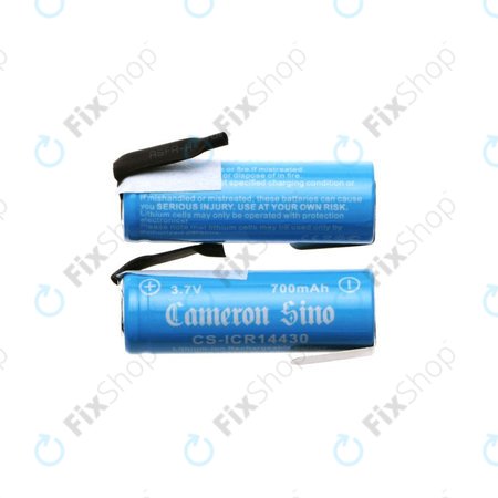 Μπαταρία 14430 με πλάκες στήριξης, 650mAh, Li-Ion, 3.7V, HQ