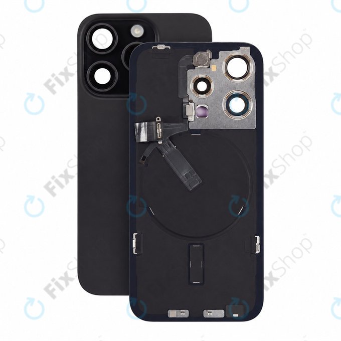 Γυαλί πίσω περιβλήματος για iPhone 15 Pro, Black Titanium, Pulled A